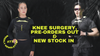 Knee surgery, pre-orders out & new stock in 💛