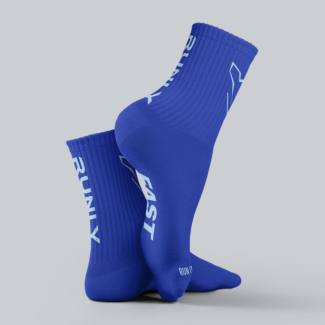 Running Socks | Fluro Blue