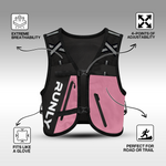 HYBRID PRO RUNNING VEST | ROSE BLACK