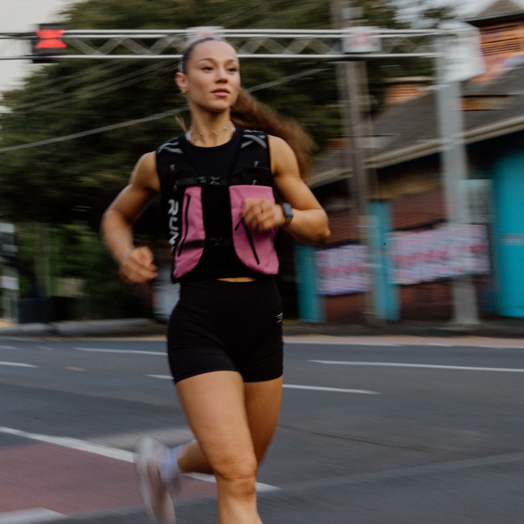 HYBRID PRO RUNNING VEST | ROSE BLACK