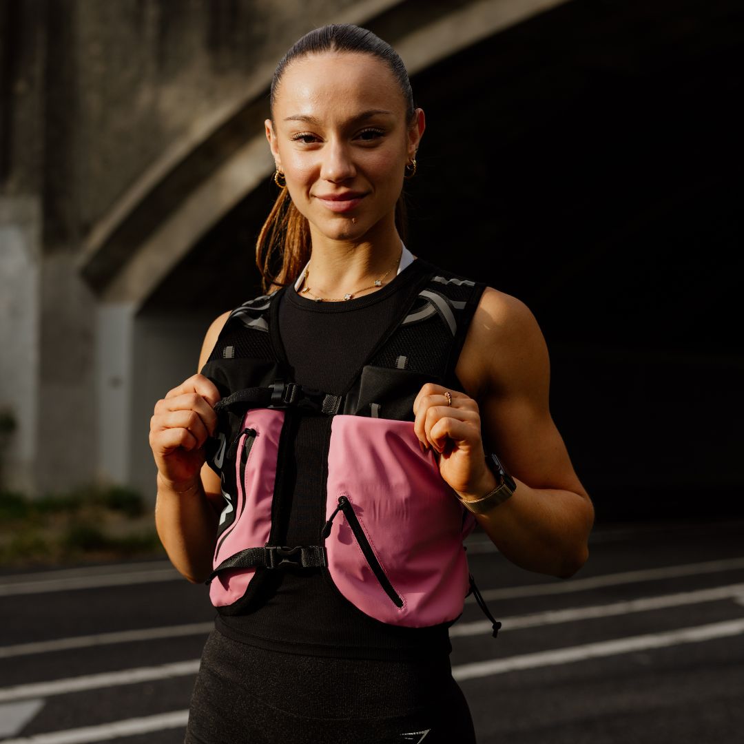 HYBRID PRO RUNNING VEST | ROSE BLACK