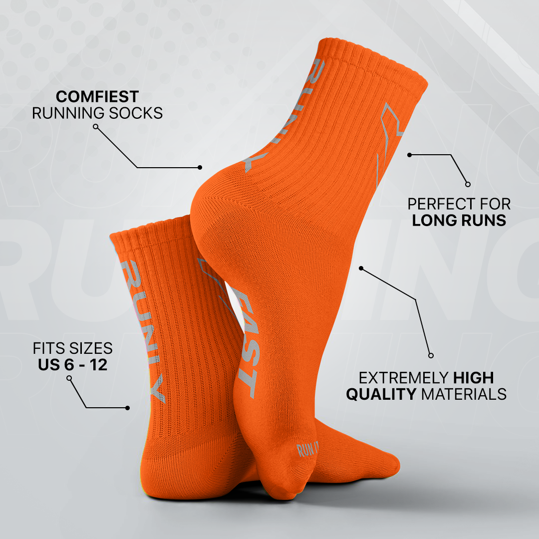 Running Socks | Fluro Orange