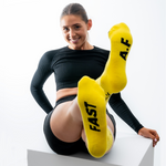 Running Socks | Electric Yellow