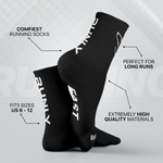 Running Socks | Black White