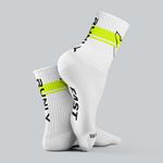 Running Socks | White Neon