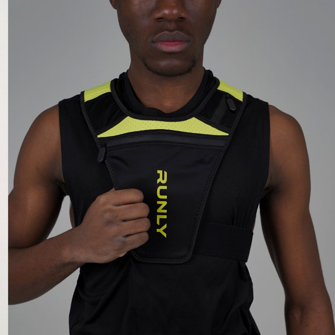 RUNNING VEST | RUNLY ORIGINAL - BLACK/NEON