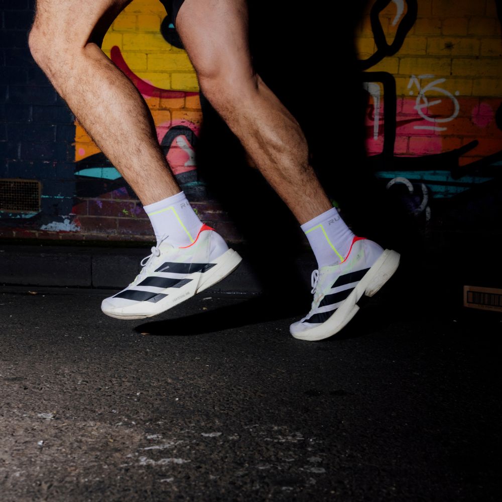 Performance Running Socks | White Volt