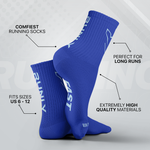Running Socks | Fluro Blue